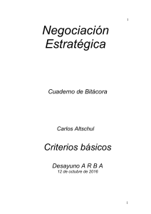 ARBA - Bitácora - Carlos Altschul Toma de Decisiones Estrategicas