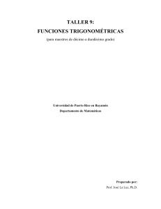 T8; Funciones de Trigométricas(10mo a 12mo)