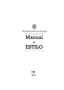 Manual de Estilo Escritura Judicial Corte Suprema De Justicia
