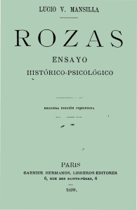 Rozas - Lucio V. Mansilla