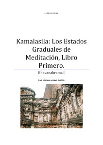 Kamalasila - Los Estados Graduales de la Meditacion, libro I