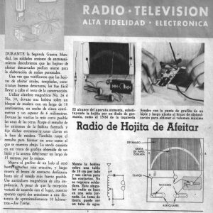 Radio Galena Alta fidelidad (Una Hoja de revista anticucha)