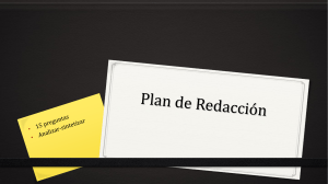 Plan de Redaccción