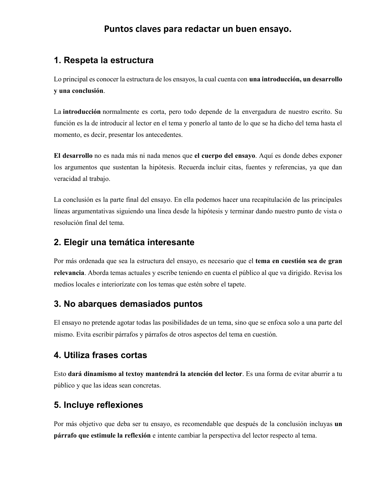 Pasos Para Elaborar Un Ensayo 9347