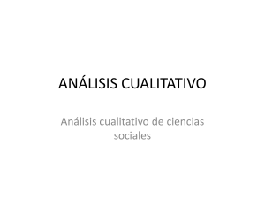 ANÁLISIS METODOLÓGICO DE TESIS SOCIALES