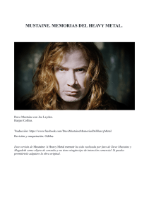 Mustaine, Memorias del Heavy Metal