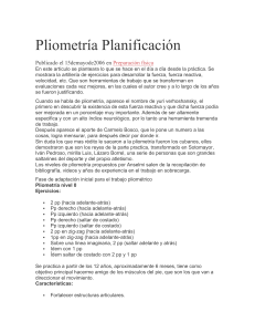 Pliometría Planificación