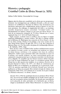 Actas XII. AIH. Historia y pedagogía  «Cristóbal Colón» de Elvira Nosari (s. XIX). SABINA COLLET SEDOLA