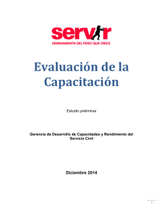 Documento sobre evaluacion de la Capacitacion