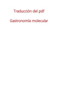 gastronomia molecular- traduccion