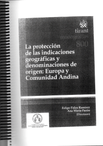 20. El sistema de proteccion de las denominaciones de origen y las indicaciones geograficas en la Union Europea