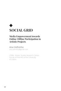 Social Grid. book Cross Media Arts. Artes Sociais e Transdiscliplinares