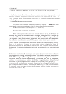 informe calidad acustico termico ventilación