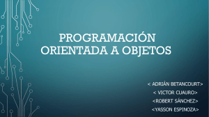 Programación Orientada a Objetos (POO): Introducción