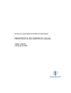 Propuesta de Servicios Legales Firma Legal Sevilla