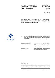 ntc-ISO10012 medicion y equipos 2003-06-26