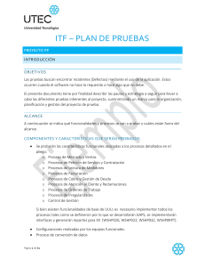 ITF - Plan de Pruebas - UTEC Uruguay