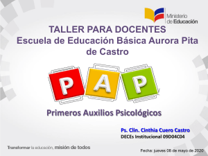 TALLER PAP DOCENTES AURORA PITA DE CASTRO