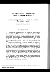 TRANSPOSICION Y MODULACION EN LA TRADICCION TECNICA