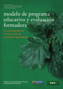 MODELO DE PROGRAMA EDUCATIVO Y EVALUACION FORMADORA
