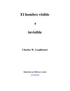 Leadbeater C W - Hombre Visible Invisible