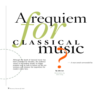 A requiem for classical music