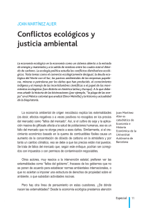 Conflictos ecologicos justicia ambiental