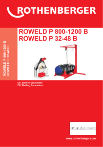 L22608-i8 Schweisstabellen ROWELD P800-32B 1200-48B 0218