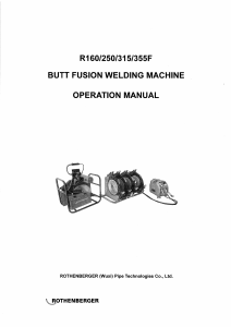 Manual Maq. Termofusion Rothemberger E-315RF