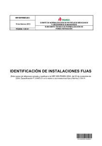 NRF-009-PEMEX-2012-IDENTIFICACIÓN DE INSTALACIONES FIJAS