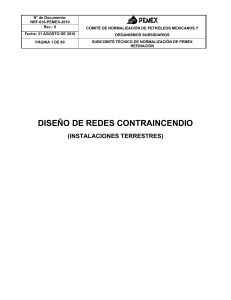 NRF-016-PEMEX-2010-DISEÑO DE REDES CONTRAINCENDIO TERRESTRES