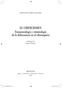 Miró Llinares 2012 El CiberCrimen Fenomenología y criminología de la delincuencia en el ciberespacio(1)