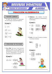 Operaciones Fracciones-Algebraicas
