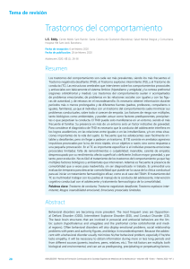 3 Tema de revision - Trastornos del comportamiento
