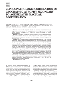 CLINICOPATHOLOGIC CORRELATION OF GEOGRAPHIC ATROPHY SECONDARY TO AGE-RELATED MACULAR DEGENERATION