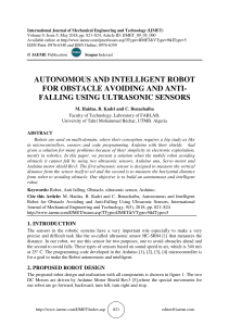 AUTONOMOUS AND INTELLIGENT ROBOT FOR OBSTACLE AVOIDING AND ANTIFALLING USING ULTRASONIC SENSORS