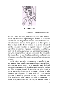 CERVANTES- La fantasma (México-Francia) 4 págs. Siglo XVI