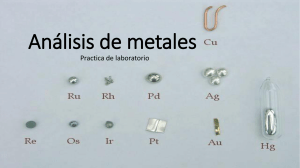 Analisis de metales