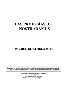 Nostradamus-Michel-Profecias