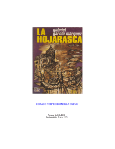 LA HOJARASCA - Garcia-marquez-gabriel