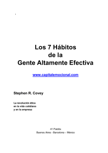 Covey Stephen R - Los 7 Habitos De La Gente Altamente Efectiva