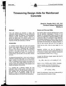 David A Fanella Article Timesaving Design Aids for Reinforced Concrete