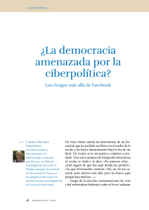 ¿La democracia amenazada por la ciberpolítica? por Carmen Beatriz Fernández