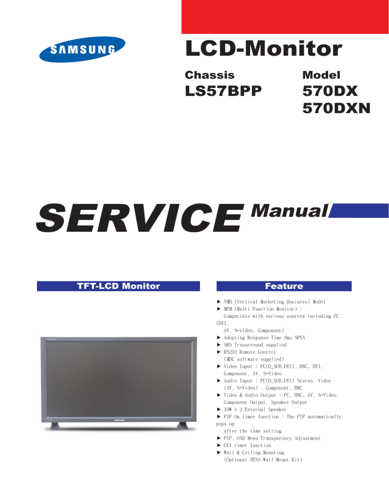 Manual Samsung LS55BPP