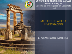 UNIDAD 2 Clase Dr Alexander López Padrón PhD