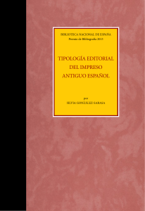 TIPOLOGIA EDITORIAL DEL IMPRESO ANTIGUO