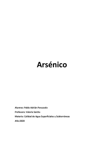 Arsenico - Pablo A Paruzzolo