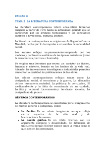 Literatura Contemporánea: Características, Géneros y Autores