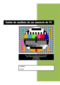 GUIÓN ANUNCIO DE TV