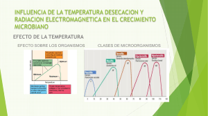 INFLUENCIA DE LA TEMPERATURA DESECACION Y RADIACION ELECTROMAGNETICA